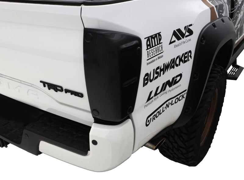 AVS 16-18 Toyota Tacoma Tail Shades Tail Light Covers - Smoke-AVS-AVS33418