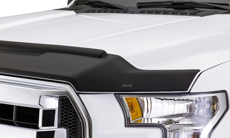 AVS 17-18 Ford F-150 Raptor Aeroskin II Textured Low Profile Hood Shield - Black-AVS-AVS436127