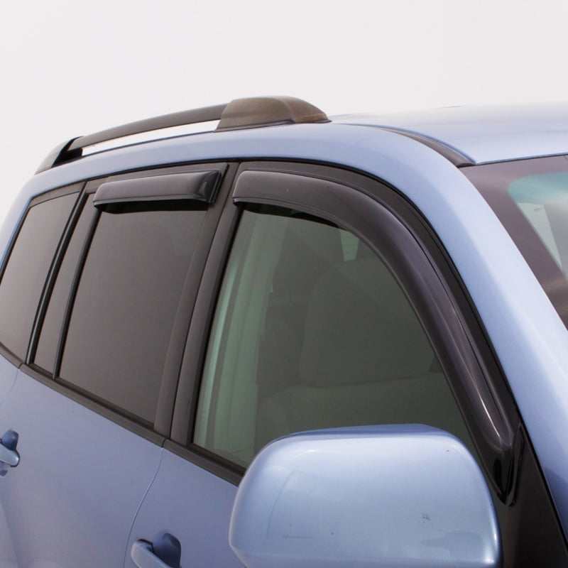 AVS 17-21 Jeep Compass (New Body Style) Ventvisor Outside Mount Deflectors 4pc - Smoke - Black Ops Auto Works