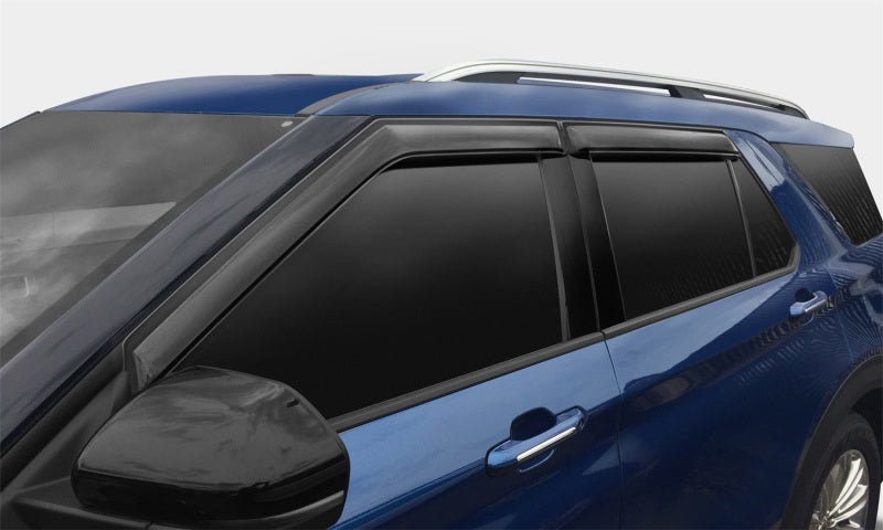 AVS 19-22 Hyundai Santa Fe Ventvisor Outside Mount Window Deflectors 4pc - Smoke-AVS-AVS94824
