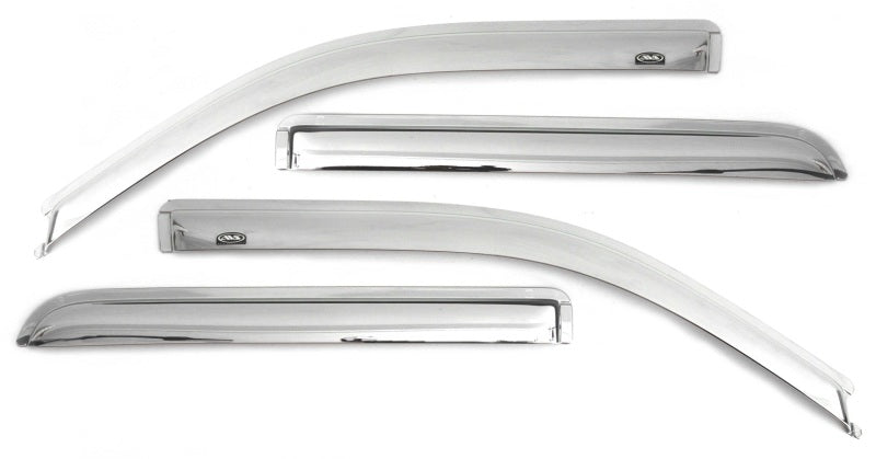 AVS 20-22 Chevrolet Silverado 1500 LTD Ext. Cab/DC F&R Ventvisor Window Deflectors 4pc - Chrome-AVS-AVS684804