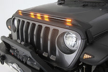 Load image into Gallery viewer, AVS 2007-2018 Jeep Wrangler JK Aeroskin Low Profile Hood Shield w/ Lights - Black-AVS-AVS753060