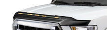 Load image into Gallery viewer, AVS 2007-2018 Jeep Wrangler JK Aeroskin Low Profile Hood Shield w/ Lights - Black-AVS-AVS753060