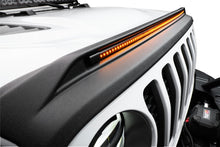 Load image into Gallery viewer, AVS 2018-2019 Jeep Wrangler (JL) Aeroskin Low Profile Hood Shield w/ Lights - Black - Black Ops Auto Works