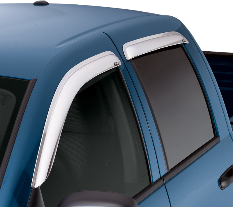 AVS 2019 RAM 1500 Crew Cab Ventvisor Outside Mount Front & Rear Window Deflectors 4pc - Chrome-AVS-AVS684806