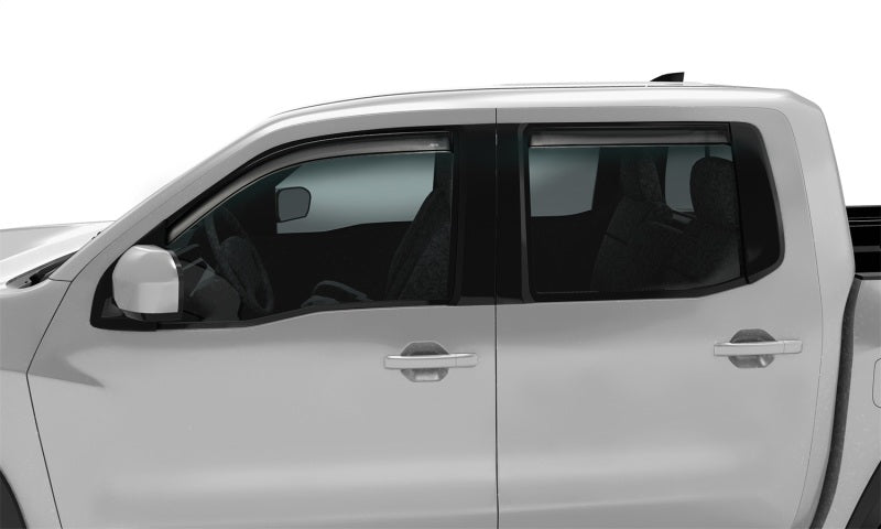 AVS 2022 Nissan Frontier Crew Cab Ventvisor In-Channel Window Deflectors - 4pc - Smoke-AVS-AVS194788