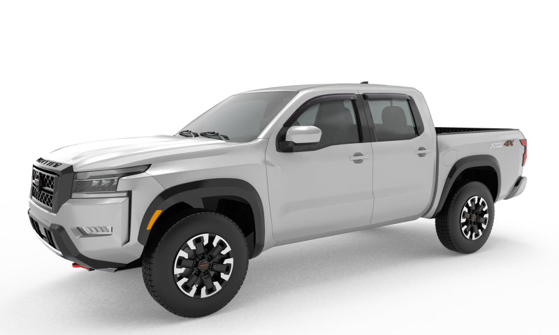 AVS 2022 Nissan Frontier (Crewcab Pickup) Ventvisor Outside Mount Window Deflectors 4pc - Smoke-AVS-AVS94788