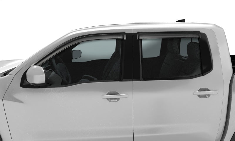 AVS 2022 Nissan Frontier (Crewcab Pickup) Ventvisor Outside Mount Window Deflectors 4pc - Smoke-AVS-AVS94788