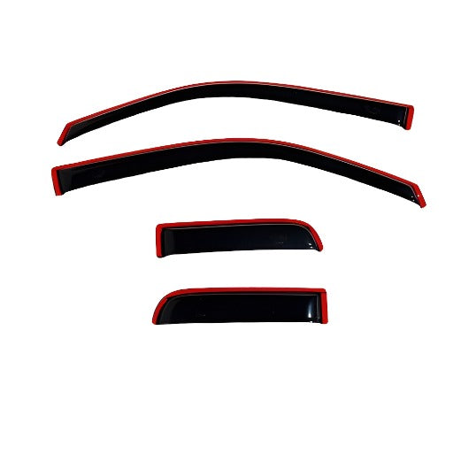 AVS 22-23 Toyota Tundra Ext. Cab/DC Ventvisor Front & Rear Window Deflectors 4pc - Smoke-AVS-AVS194704