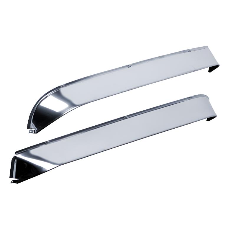 AVS 62-74 Volkswagen Fastback Ventshade Window Deflectors 2pc - Stainless-AVS-AVS12202