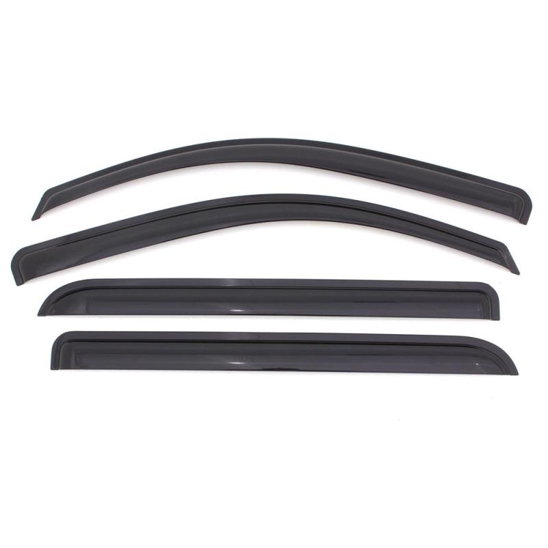 AVS 80-96 Ford F-150 Supercab Ventvisor Outside Mount Window Deflectors 4pc - Smoke-AVS-AVS94707