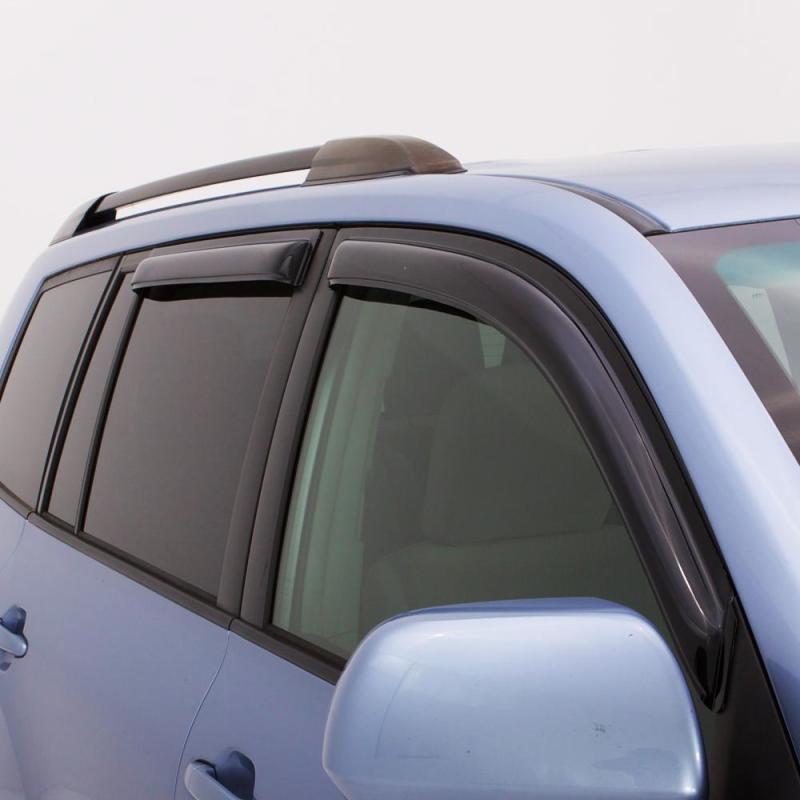 AVS 87-96 Dodge Dakota Quad Cab Ventvisor Outside Mount Window Deflectors 4pc - Smoke-AVS-AVS94046