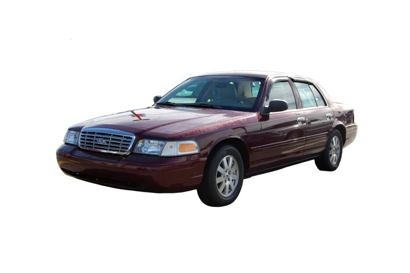 AVS 98-11 Ford Crown Victoria (Short Rears) Ventvisor Outside Mount Window Deflectors 4pc - Smoke-AVS-AVS94228