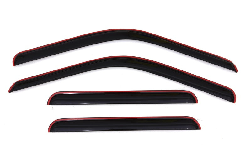 AVS 99-16 Ford F-250 Supercrew Ventvisor In-Channel Front & Rear Window Deflectors 4pc - Smoke-AVS-AVS194953
