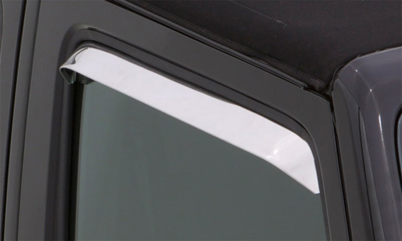 Ventshade deflectors installed on Volkswagen Beetle windows