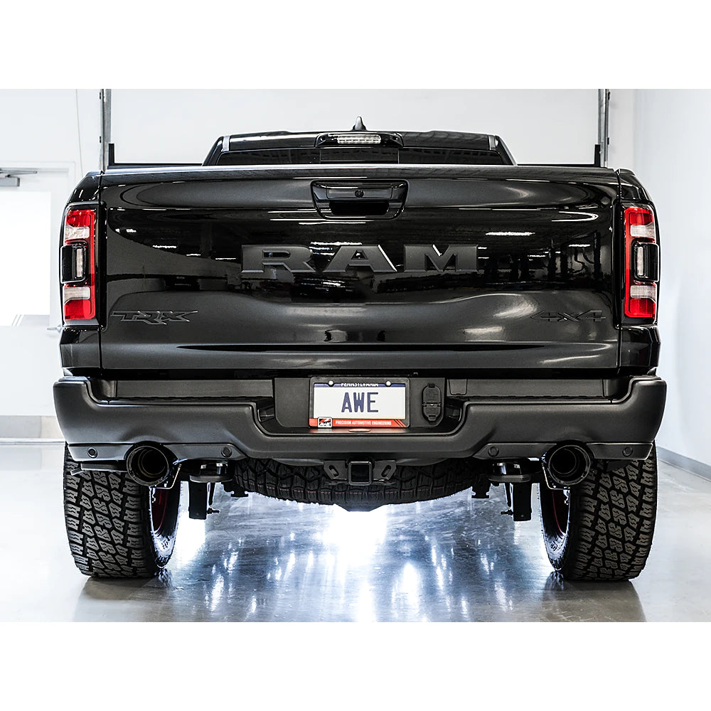 AWE 0FG Catback Exhaust for RAM TRX - Chrome Silver Tips - product view 3 - AWE part 3015-32004