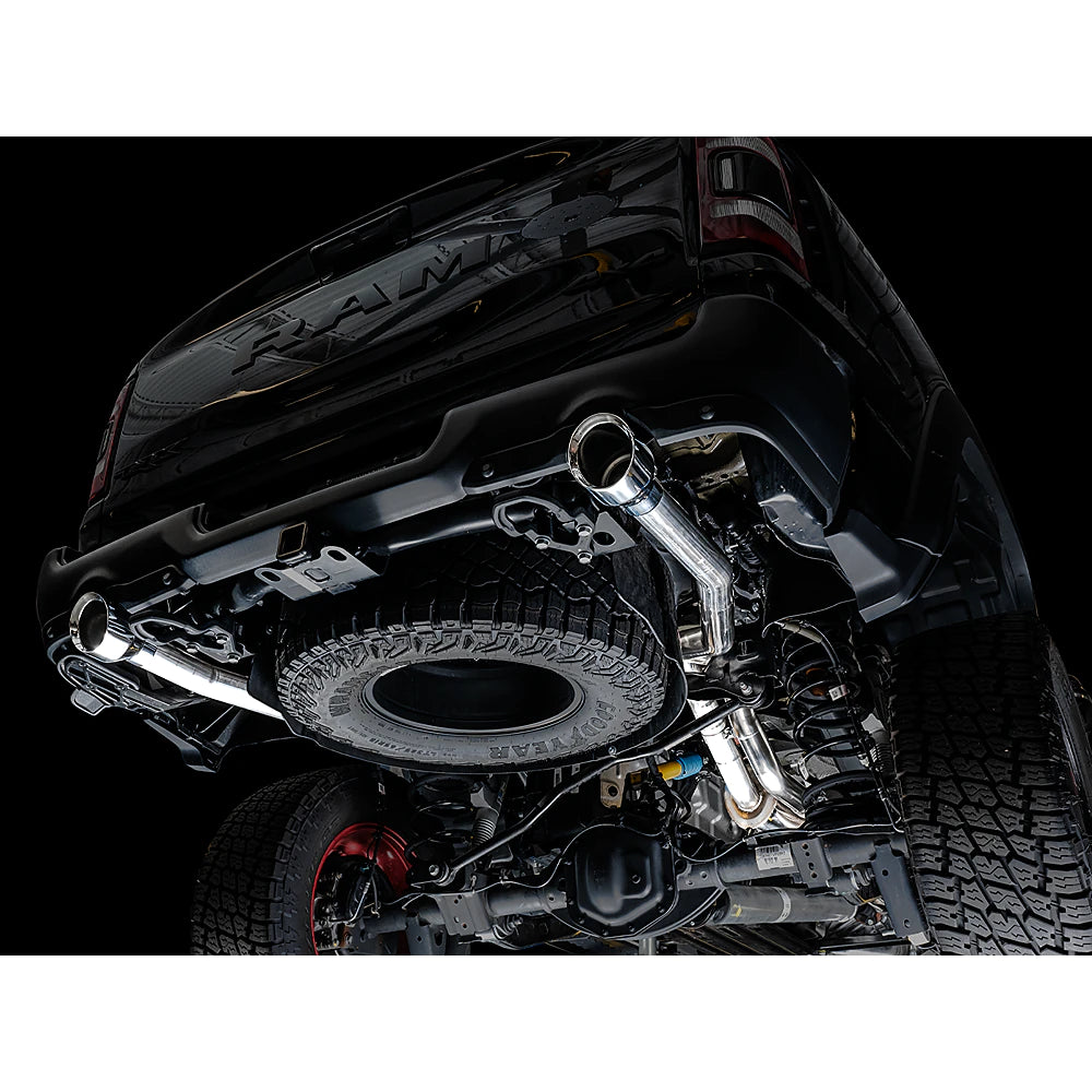 AWE 0FG Catback Exhaust for RAM TRX - Chrome Silver Tips - product view 9 - AWE part 3015-32004