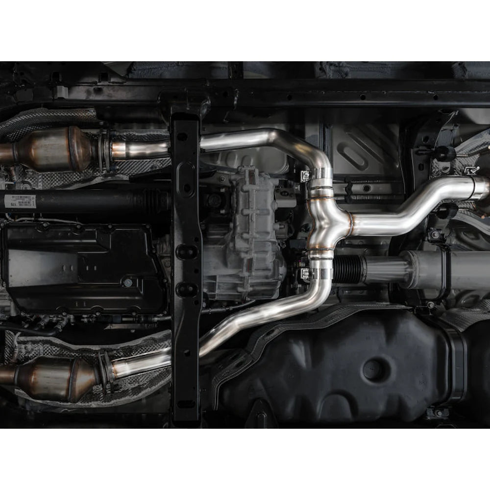 AWE 0FG Exhaust for 3rd Gen Toyota Tundra - BashGuard Only - product view 7 - AWE part 3015-28063