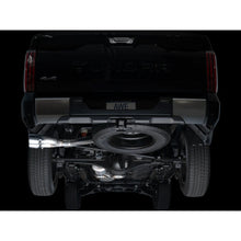 Load image into Gallery viewer, AWE 0FG Exhaust for 3rd Gen Toyota Tundra - Dual Chrome Silver Tips - product view 13 - AWE part 3015-32063