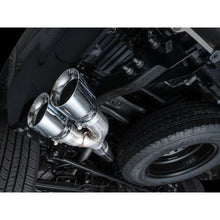 Load image into Gallery viewer, AWE 0FG Exhaust for 3rd Gen Toyota Tundra - Dual Chrome Silver Tips - product view 15 - AWE part 3015-32063