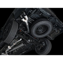Load image into Gallery viewer, AWE 0FG Exhaust for 3rd Gen Toyota Tundra - Dual Diamond Black Tips - product view 8 - AWE part 3015-33063