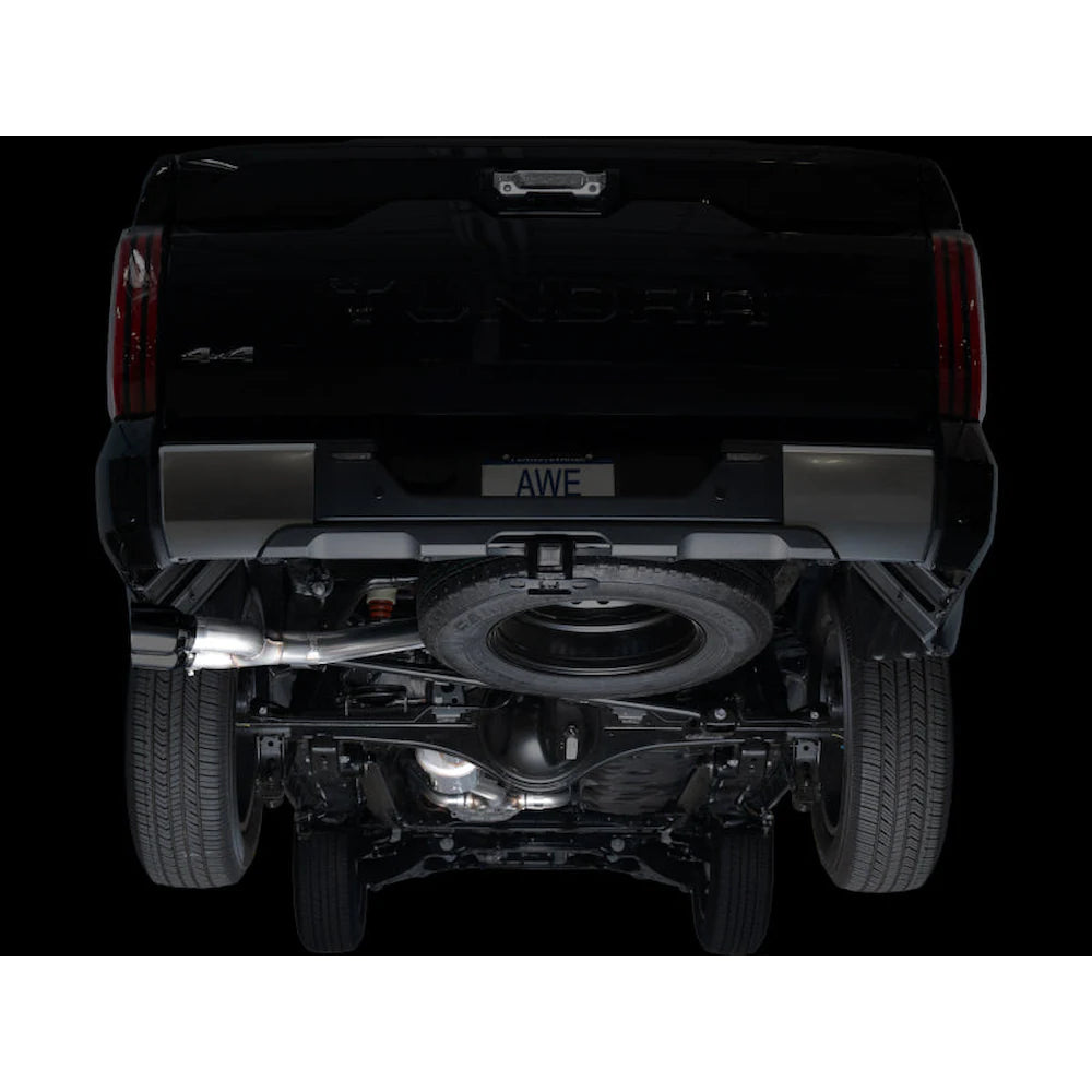 AWE 0FG Exhaust for 3rd Gen Toyota Tundra - Dual Diamond Black Tips - product view 14 - AWE part 3015-33063