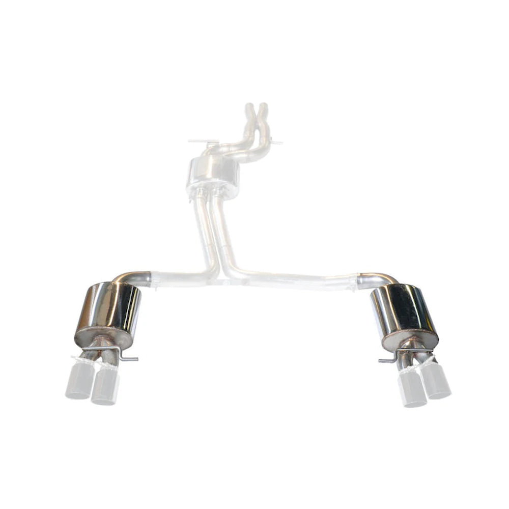 AWE Tuning 10-16 Audi S4 Quattro 3.0T (B8/8.5) Conversion Kit - Track to Touring (90mm Tips) - AWE part 3815-41008