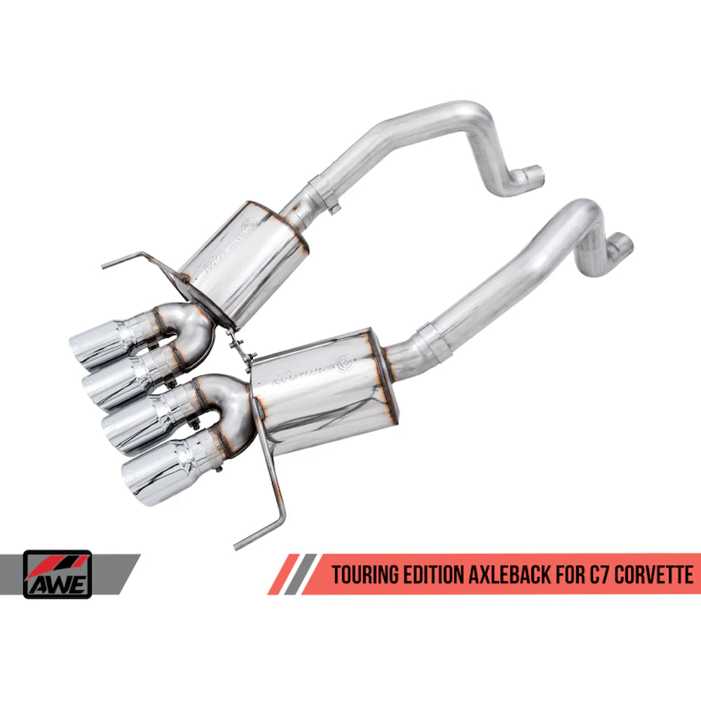 AWE Tuning 14-19 Chevy Corvette C7 Z06/ZR1 (w/o AFM) Touring Edition Axle-Back Exhaust - product view 3 - AWE part 3015-42133