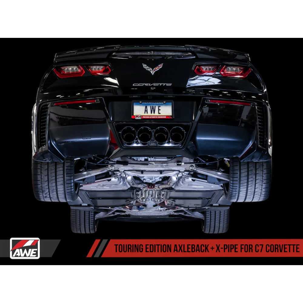 AWE Tuning 14-19 Chevy Corvette C7 Z06/ZR1 (w/o AFM) Touring Edition Axle-Back Exhaust - product view 4 - AWE part 3015-42133
