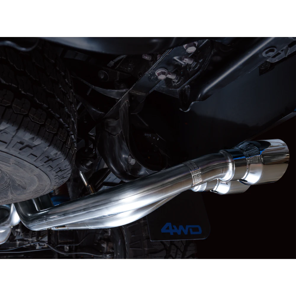 AWE 16-22 Toyota Tacoma 0FG Catback Exhaust w/ BashGuard - Dual Chrome Silver Tips - product view 16 - AWE part 3015-32826