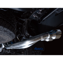 Load image into Gallery viewer, AWE 16-22 Toyota Tacoma 0FG Catback Exhaust w/ BashGuard - Dual Chrome Silver Tips - product view 16 - AWE part 3015-32826