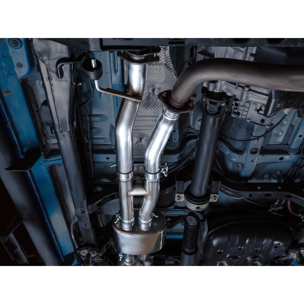AWE 16-22 Toyota Tacoma 0FG Catback Exhaust w/ BashGuard - Dual Chrome Silver Tips - product view 20 - AWE part 3015-32826