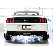 Load image into Gallery viewer, AWE Tuning 18-23 S550 Mustang GT SwitchPath Exhaust - Diamond Black Tips - product view 4 - AWE part 3025-43550