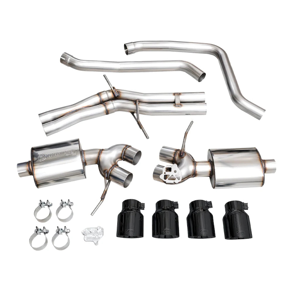 AWE Tuning 19-21 Porsche Macan 3.0T/2.9TT Touring Edition Catback Exhaust w/ Diamond - product view 3 - AWE part 3015-43951