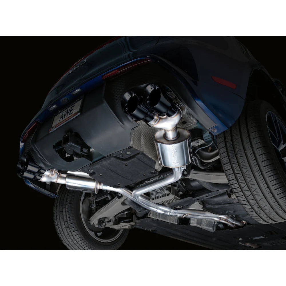AWE Tuning 19-21 Porsche Macan 3.0T/2.9TT Touring Edition Catback Exhaust w/ Diamond - product view 10 - AWE part 3015-43951