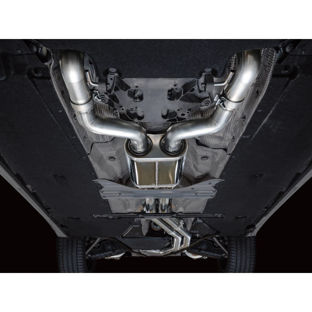 AWE Tuning 19-23 Audi C8 S6/S7 2.9T V6 AWD Touring Edition Exhaust - Diamond Black - product view 5 - AWE part 3015-43107