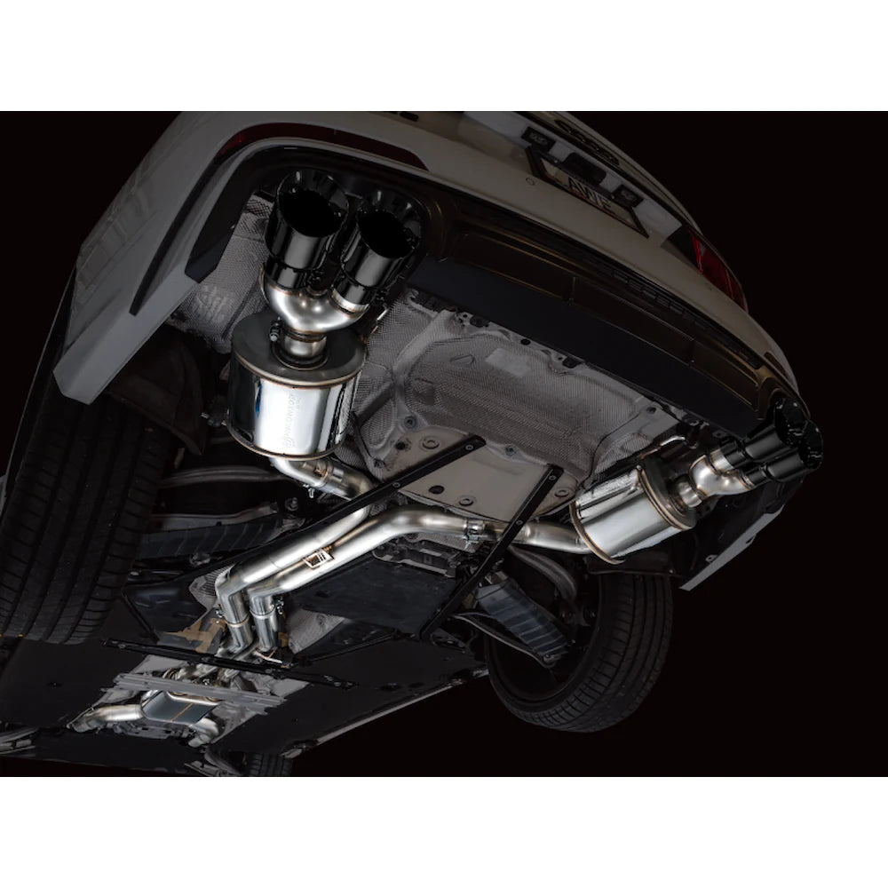 AWE Tuning 19-23 Audi C8 S6/S7 2.9T V6 AWD Touring Edition Exhaust - Diamond Black - product view 8 - AWE part 3015-43107