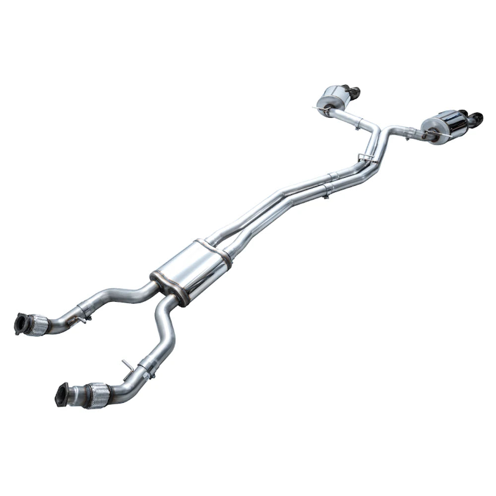 AWE Tuning 19-23 Audi C8 S6/S7 2.9T V6 AWD Touring Edition Exhaust - Diamond Black - product view 17 - AWE part 3015-43107