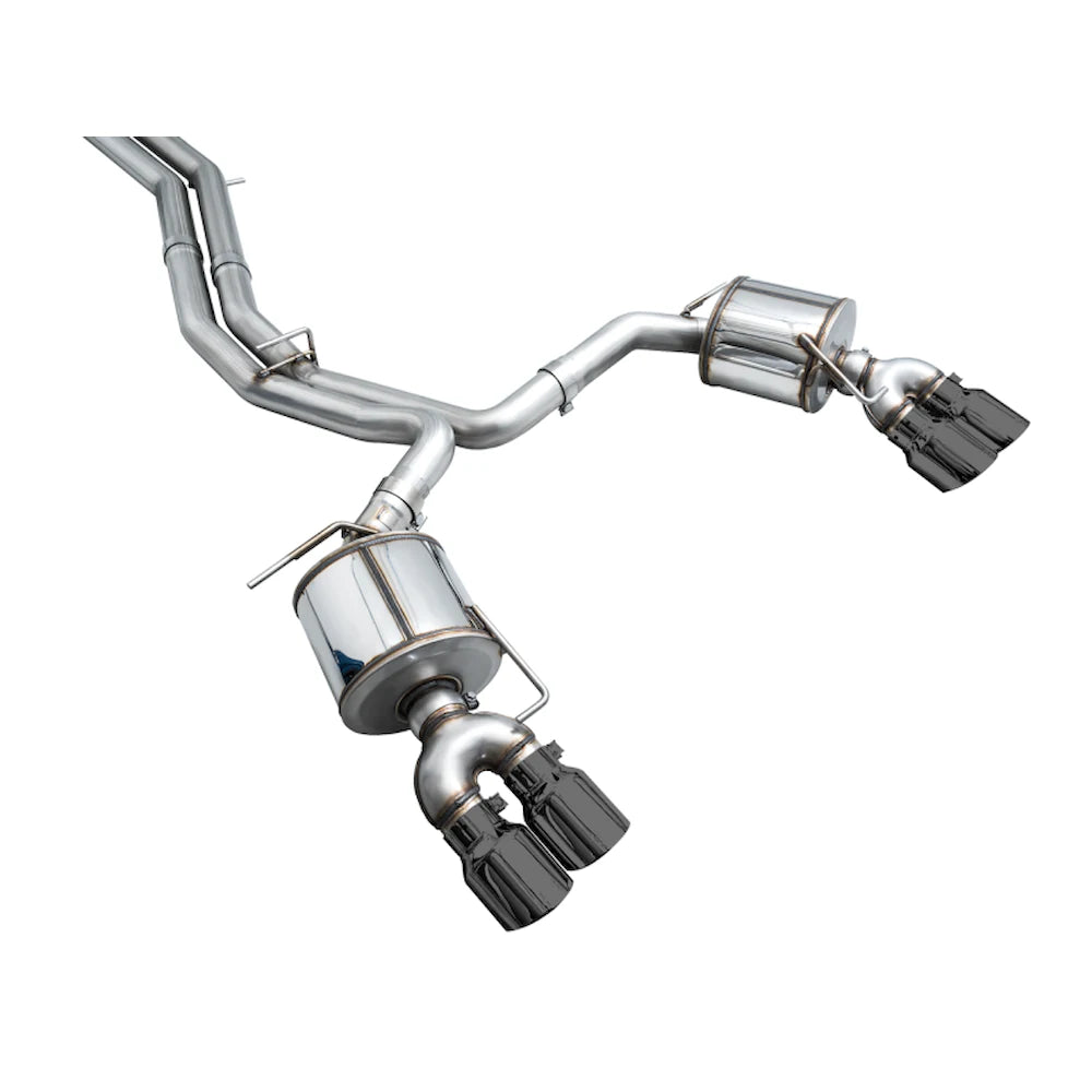 AWE Tuning 19-23 Audi C8 S6/S7 2.9T V6 AWD Touring Edition Exhaust - Diamond Black - product view 21 - AWE part 3015-43107