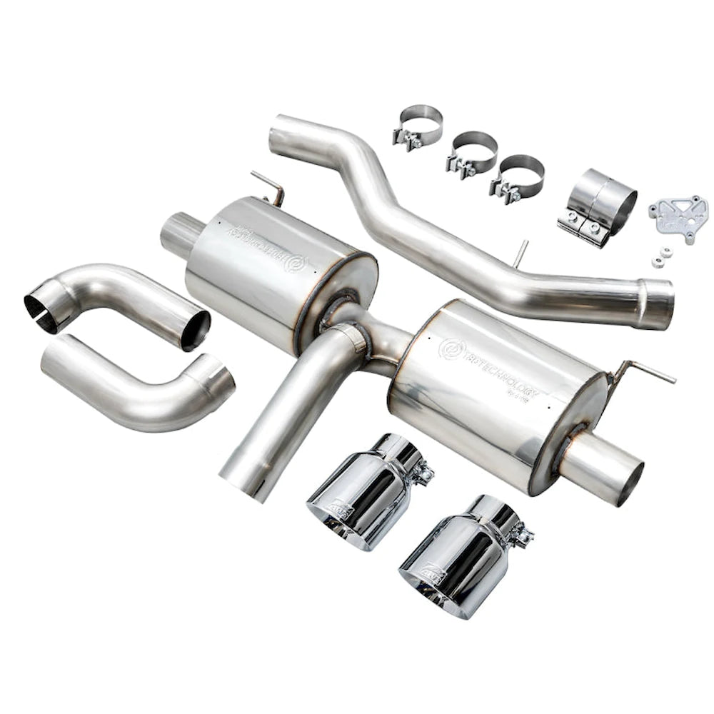 AWE 19-23 BMW 330i / 21-23 BMW 430i Base G2X Touring Axle Back Exhaust - Chrome Silver - product view 8 - AWE part 3015-32429