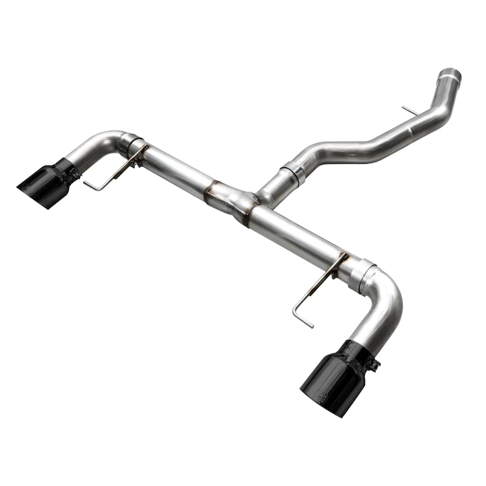 AWE 19-23 BMW 330i / 21-23 BMW 430i Base G2X Track Edition Axle Back Exhaust - Diamond Black - AWE part 3020-33429