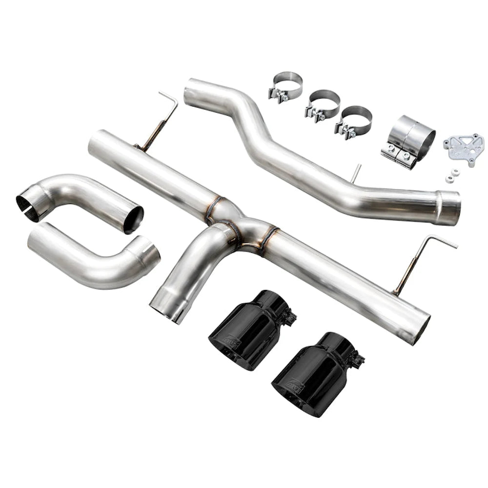 AWE 19-23 BMW 330i / 21-23 BMW 430i Base G2X Track Edition Axle Back Exhaust - Diamond - product view 5 - AWE part 3020-33429