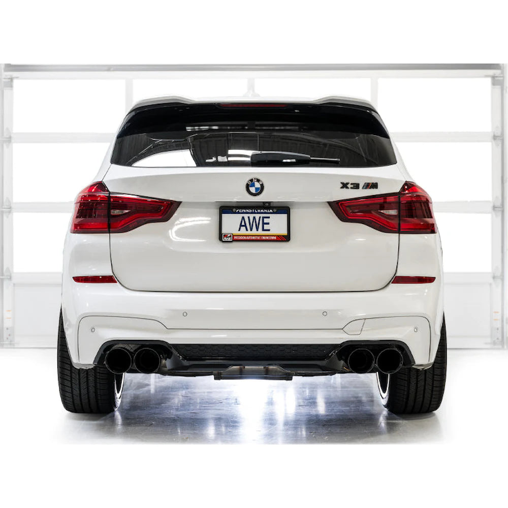AWE Tuning 20-25 BMW X3 M/M Comp (F97) AWD SwitchPath Axle-Back Exhaust - Diamond - product view 6 - AWE part 3025-43301