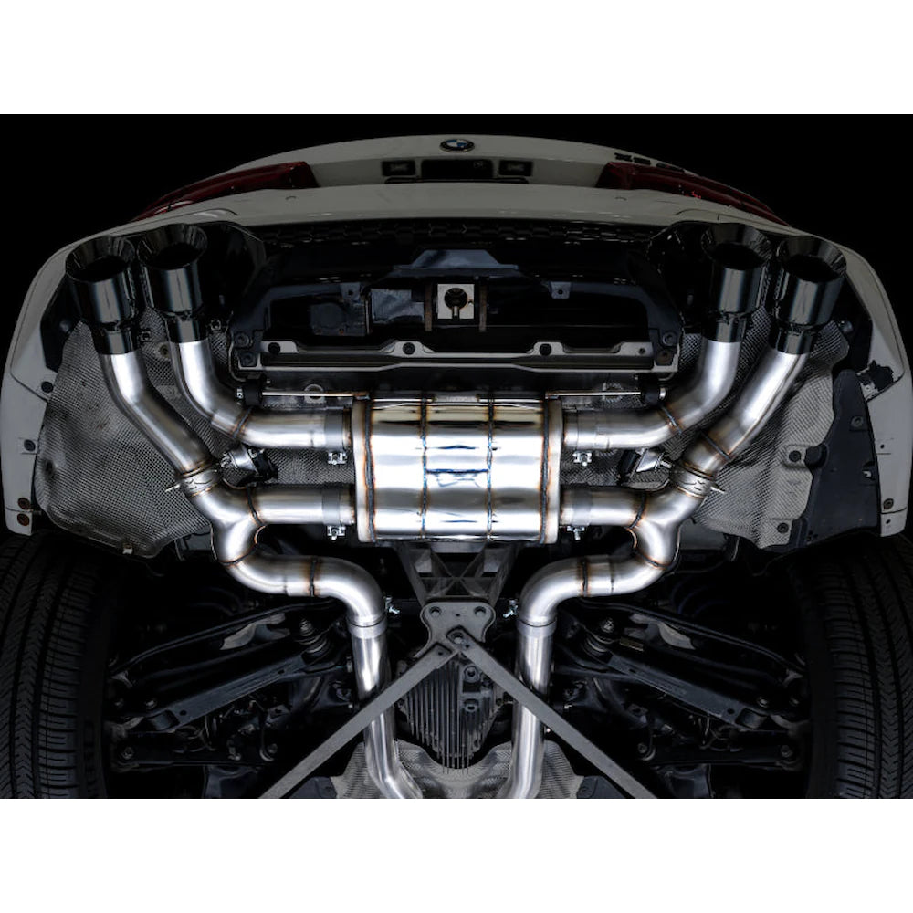 AWE Tuning 20-25 BMW X3 M/M Comp (F97) AWD SwitchPath Axle-Back Exhaust - Diamond - product view 8 - AWE part 3025-43301