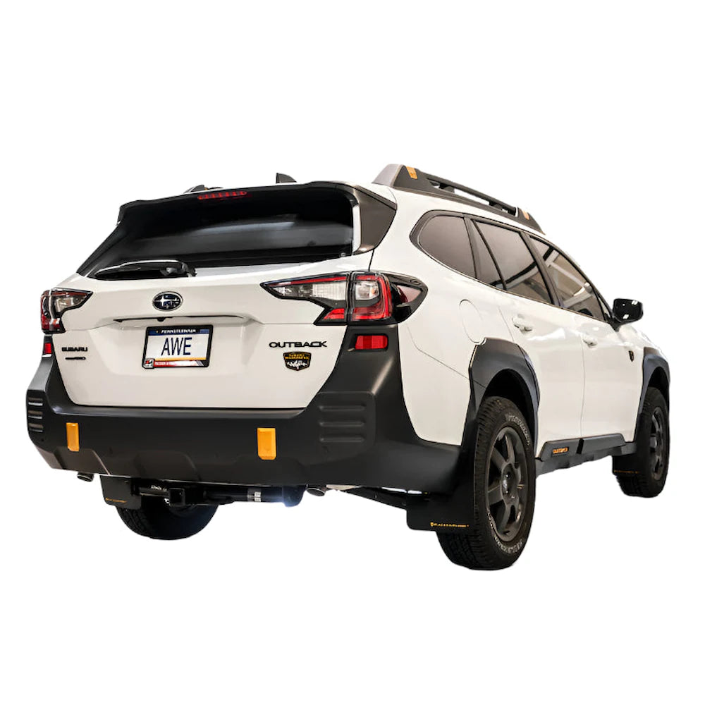 AWE 20-25 Subaru Outback (Wilderness & XT) 0FG Catback Exhaust w/Dual BashGuards - product view 2 - AWE part 3015-38246