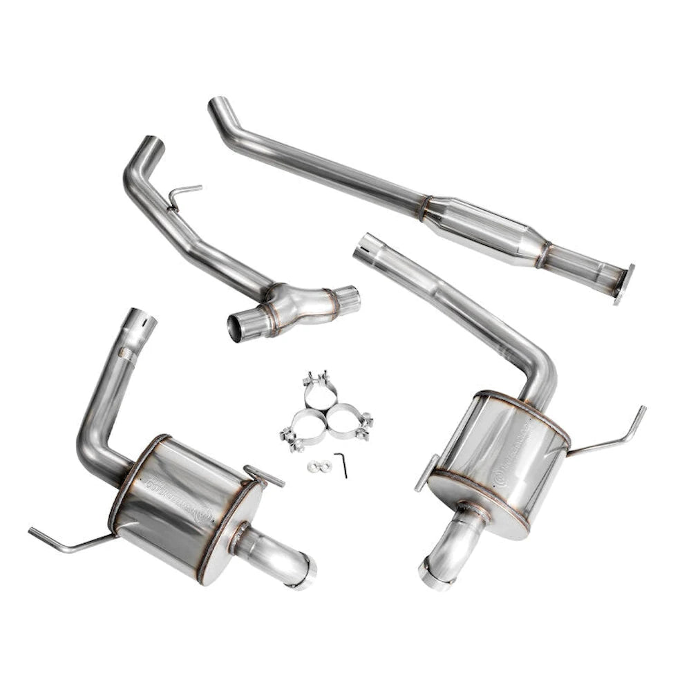 AWE 20-25 Subaru Outback (Wilderness & XT) 0FG Catback Exhaust w/Dual BashGuards - product view 3 - AWE part 3015-38246
