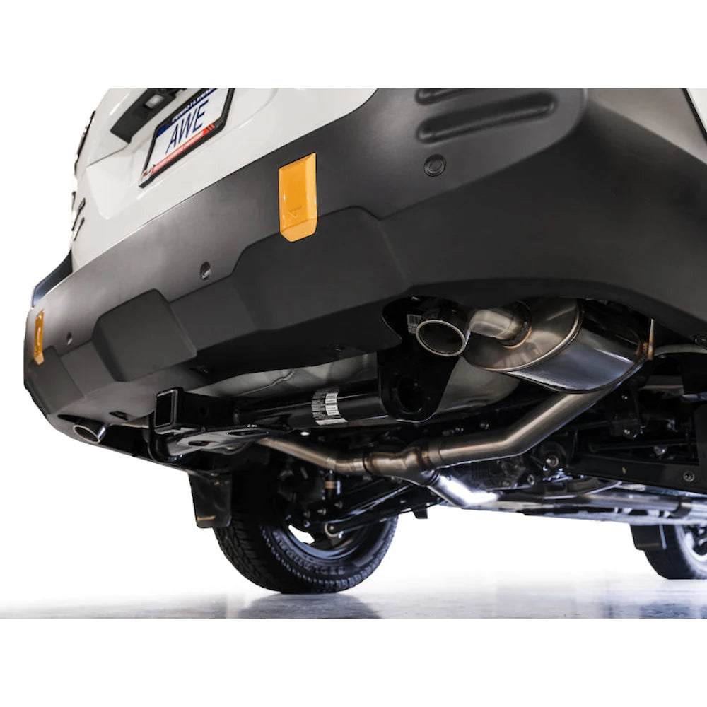 AWE 20-25 Subaru Outback (Wilderness & XT) 0FG Catback Exhaust w/Dual BashGuards - product view 8 - AWE part 3015-38246
