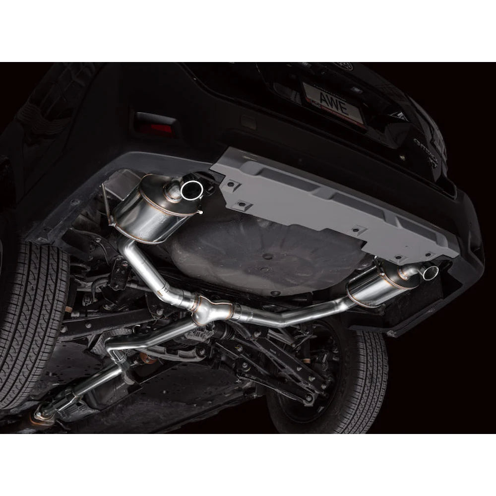 AWE 20-25 Subaru Outback (Wilderness & XT) 0FG Catback Exhaust w/Dual BashGuards - product view 13 - AWE part 3015-38246