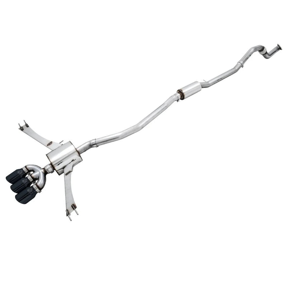AWE Tuning 2016+ Honda Civic Si Touring Edition Exhaust w/Front Pipe & Triple Diamond Black Tips - AWE part 3015-53014