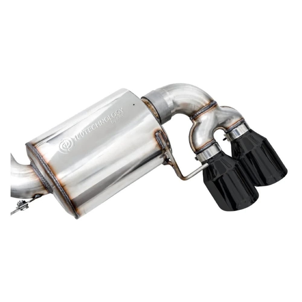 AWE Tuning 2019+ BMW M340i (G20) Non-Resonated Touring Edition Exhaust - Quad Diamond - product view 2 - AWE part 3015-43156
